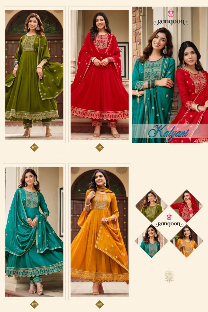 Kalyani By Rangoon Anarkali Readymade Suits Catalog